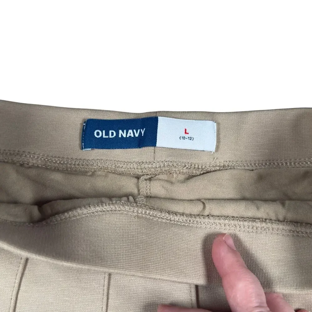 Old Navy Girls Khaki Pleated Uniform Skort Size Large 10-12
